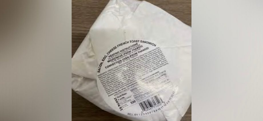 489,887 pounds of breakfast sandwiches recalled due to allergen concerns